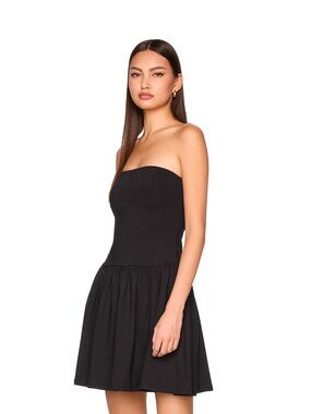 SM-73. Susana Monaco Tube Drop Waist Dress Black